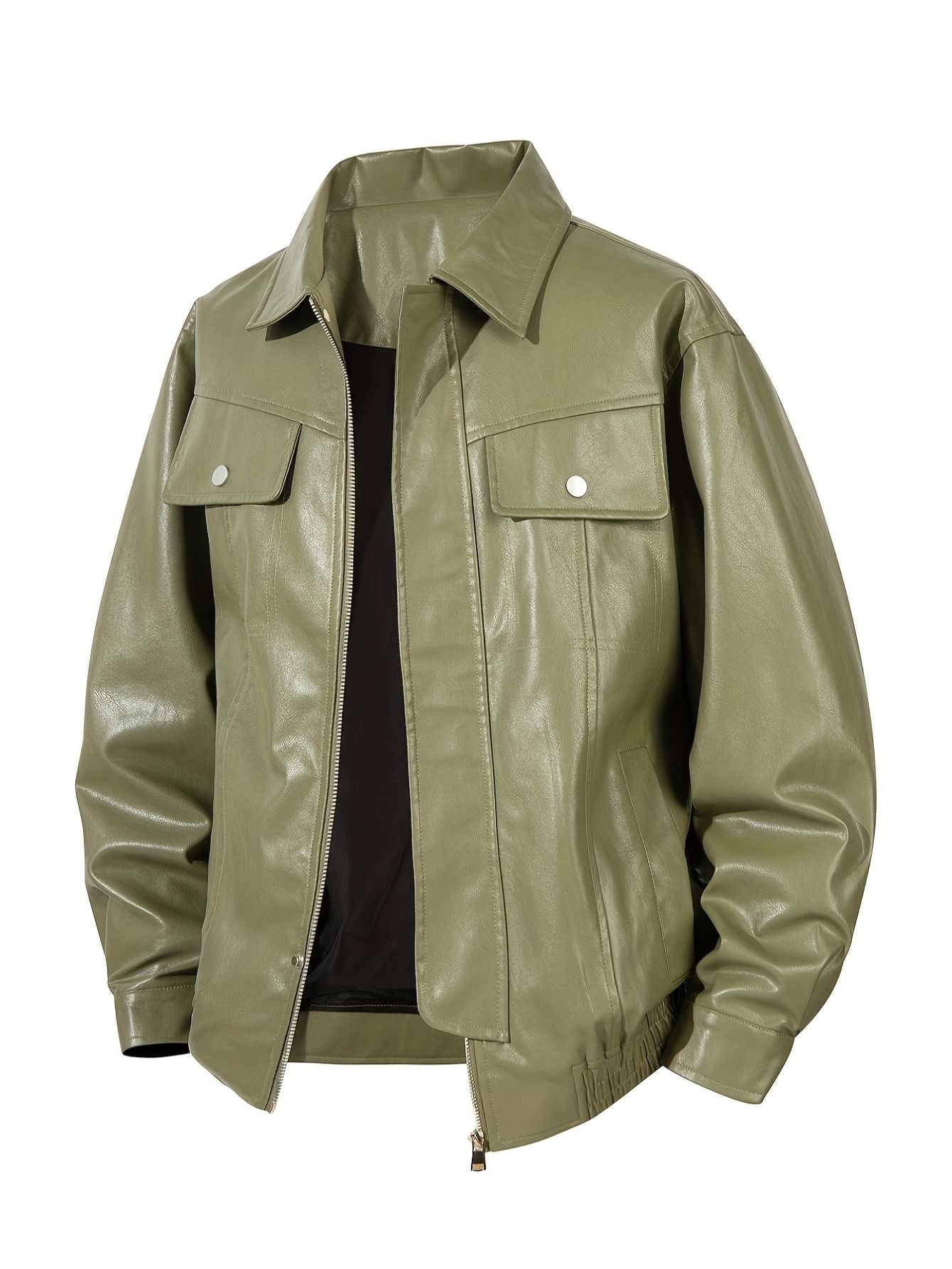 Men's Vintage-Inspired Olive Green Jacket