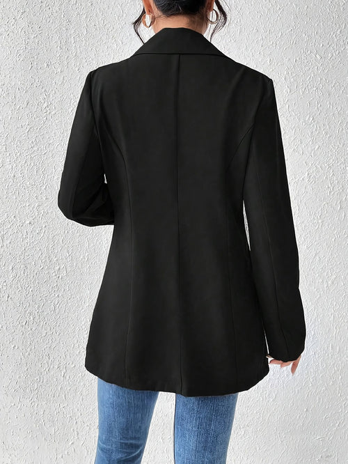 Casual Blazer with Button Details