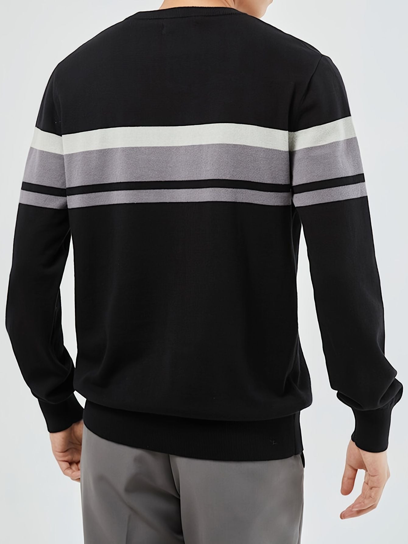 Men's Slim Fit Striped Sweater