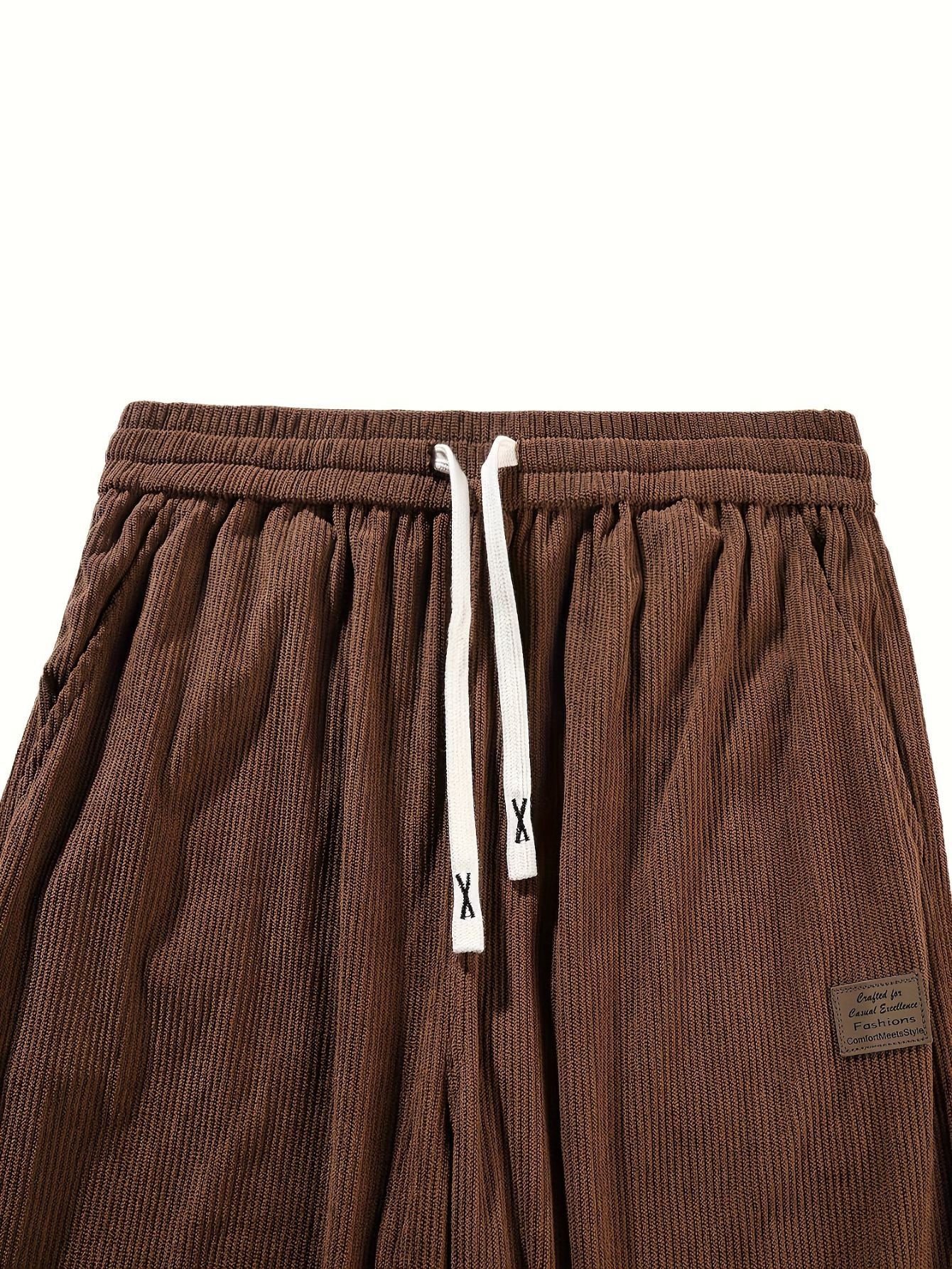 Men's Straight Leg Corduroy Pants – Loose Fit
