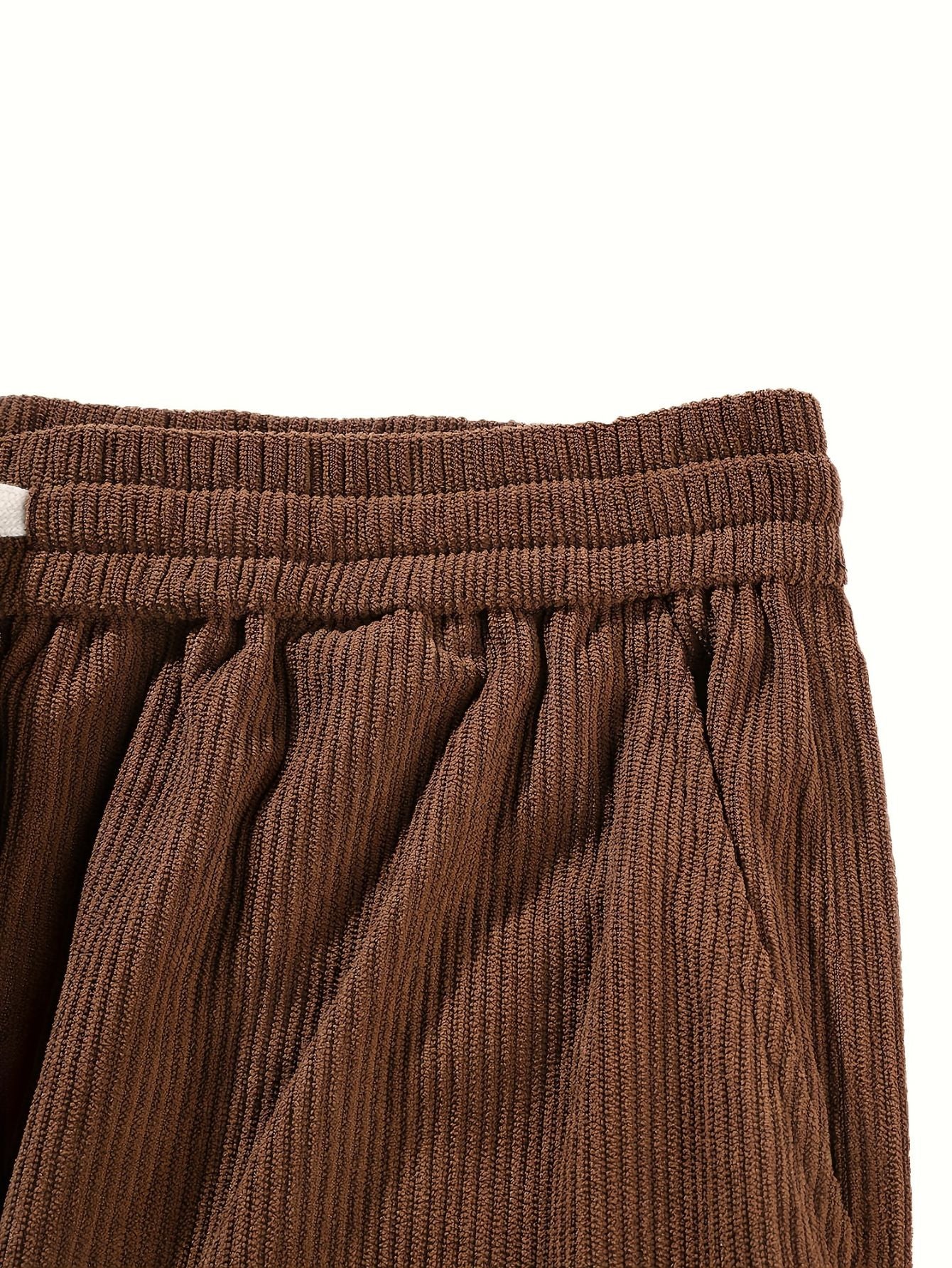 Men's Straight Leg Corduroy Pants – Loose Fit