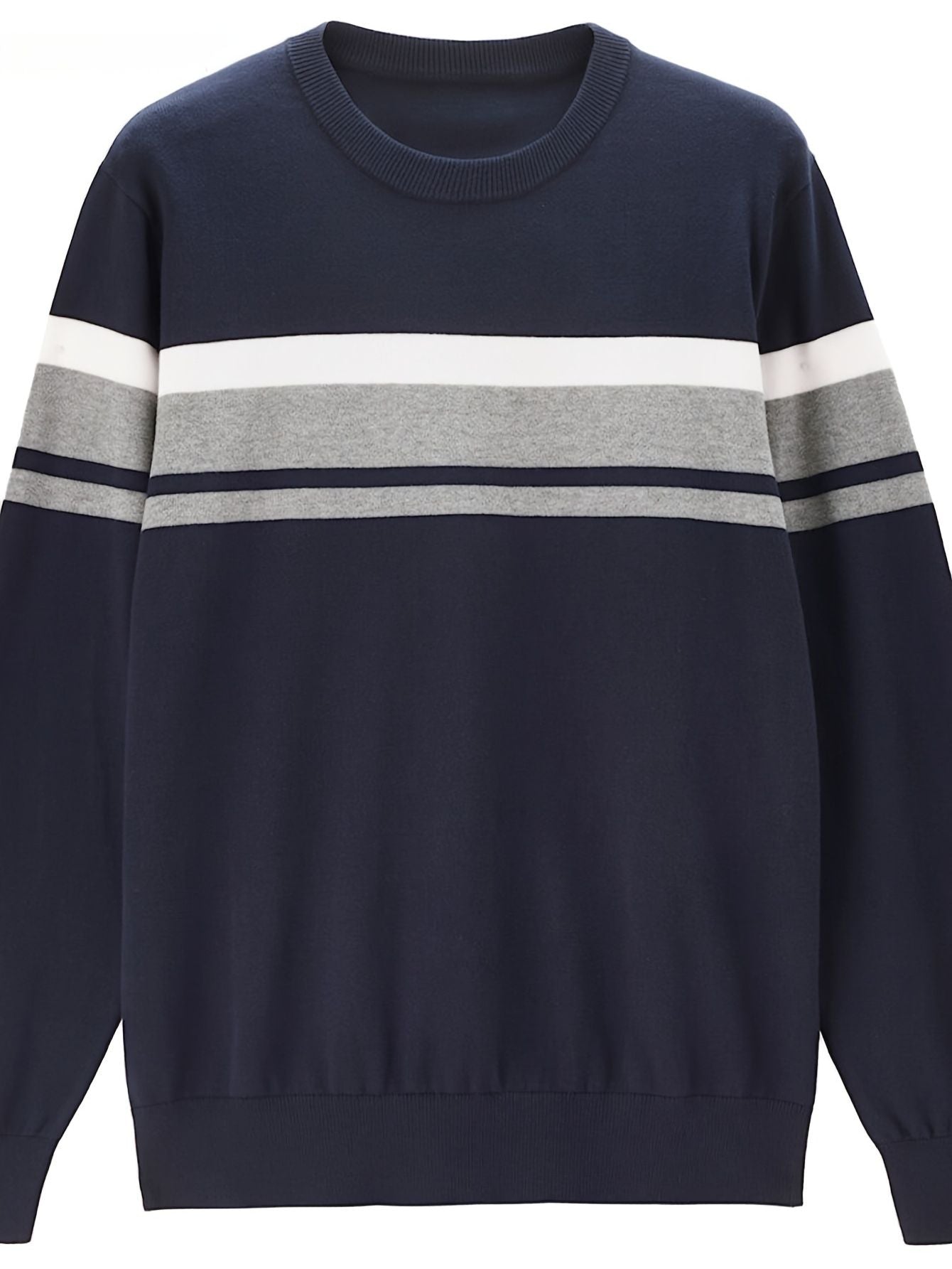 Men's Slim Fit Striped Sweater